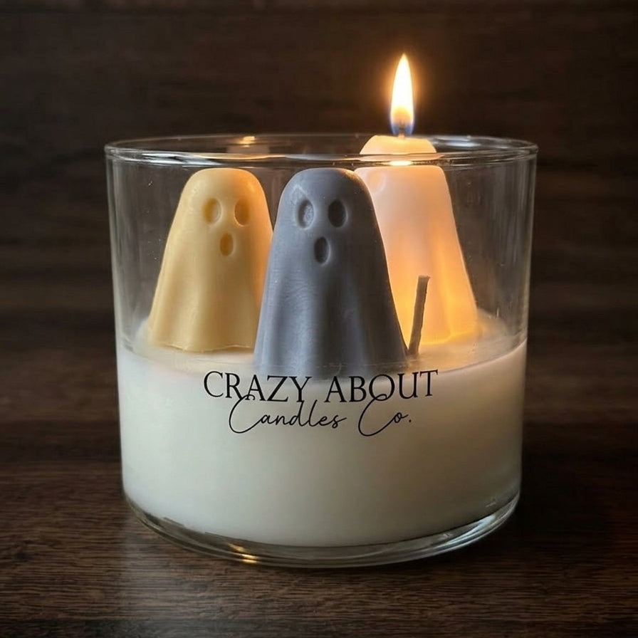Ghost Trio Soy Candle – Halloween Tumbler Candle