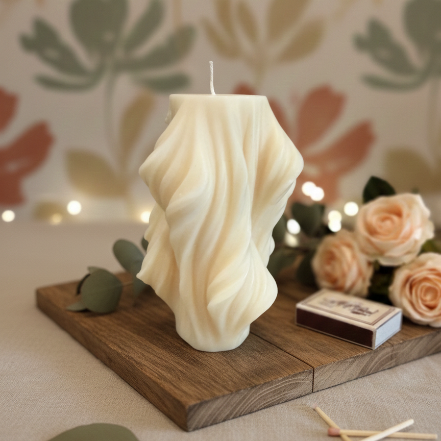 Modern Twist Candle | Abstract Candle | Minimalist Candle