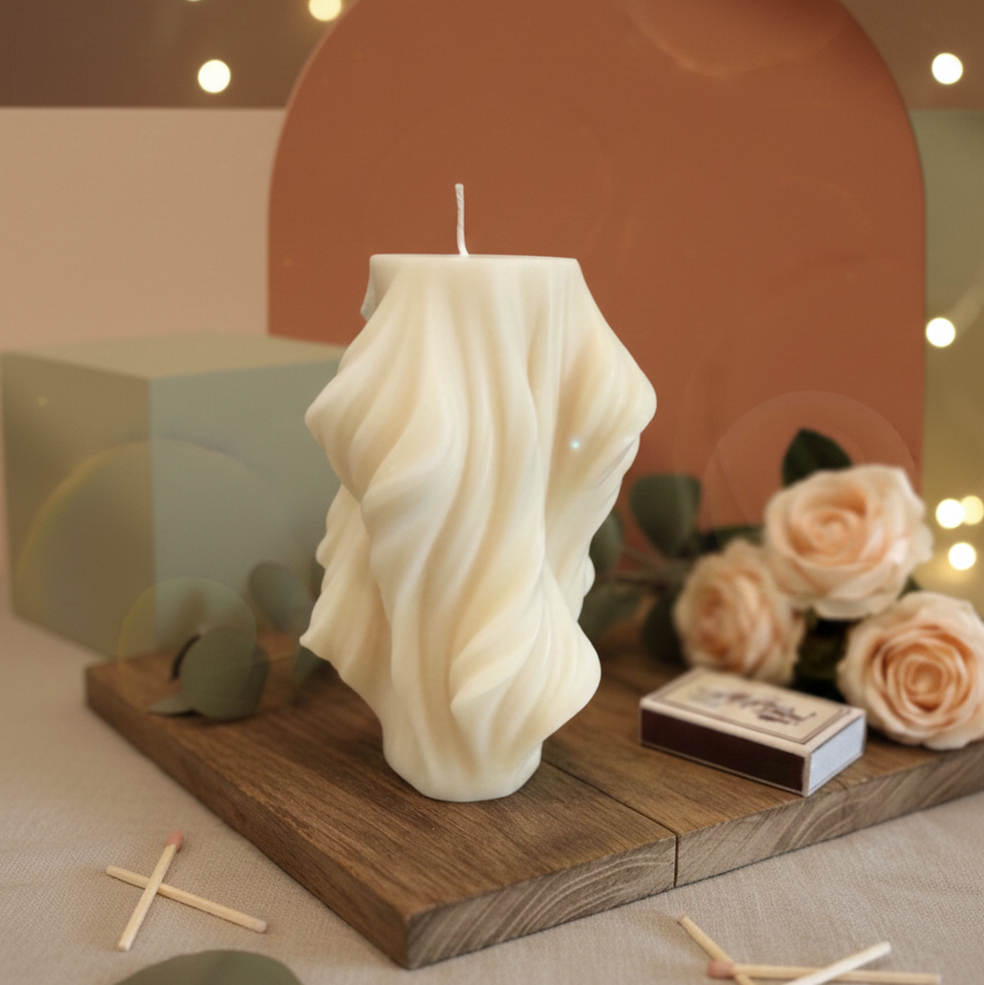 Modern Twist Candle | Abstract Candle | Minimalist Candle