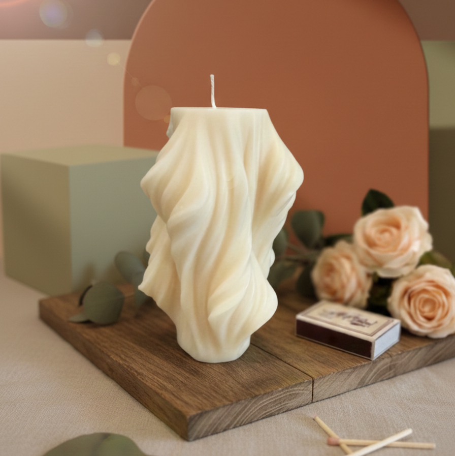 Modern Twist Candle | Abstract Candle | Minimalist Candle