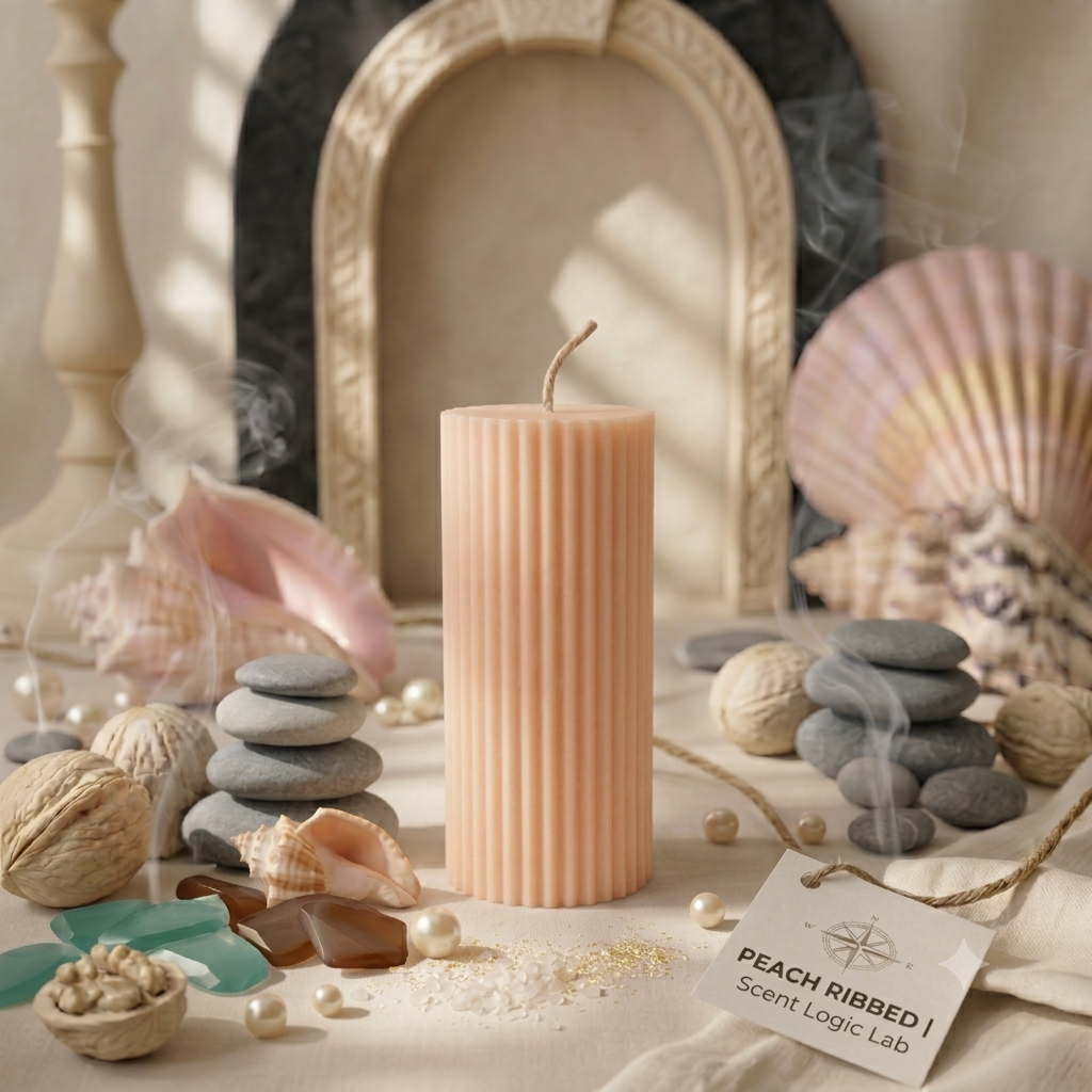 Sculpture Candle | Minimalist Candle | Ribbed Candle